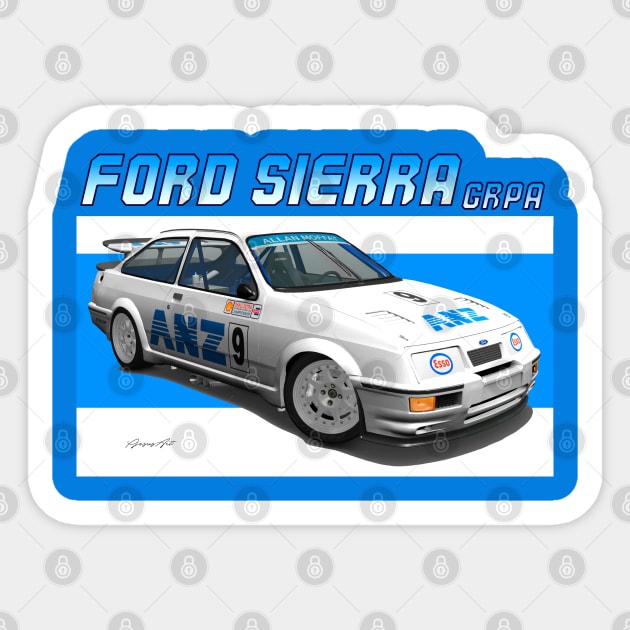 GrA Ford Sierra RS Cosworth Sticker by PjesusArt